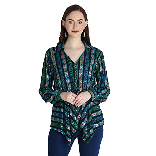 Image of GRECIILOOKS Women's Regular Fit Tops | Tops for Women | Tops for Jeans for Women | Rayon Tops for Women | One Piece Tops for Women | Western Tops for Women Stylish