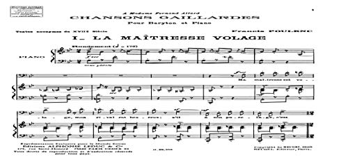 Chansons gaillardes recueil livre de chant traditionnel partitions musique - 4