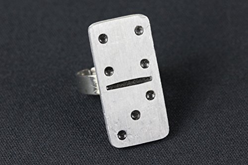 Miniblings Domino Ring Finger Tokens Silver miniatura 2