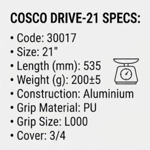 Image of Cosco India Drive Aluminium Tennis Racquet 21 inch