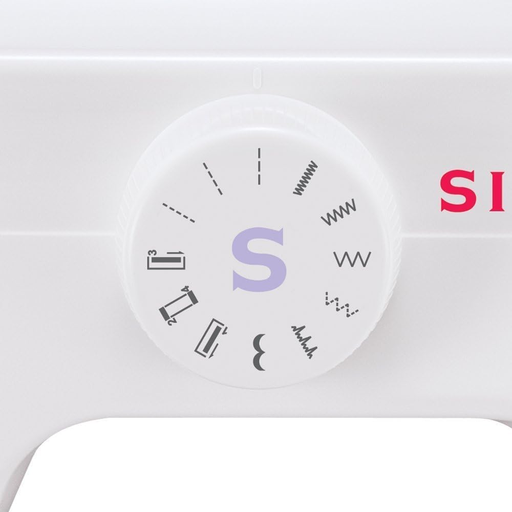 Singer Start 1306 Macchina da Cucire Meccanica | Bundle con Borsa Originale SVP | Macchina da Cucire Singer Economica per Principianti | 6 Punti di Cucitura, Leggera e Compatta