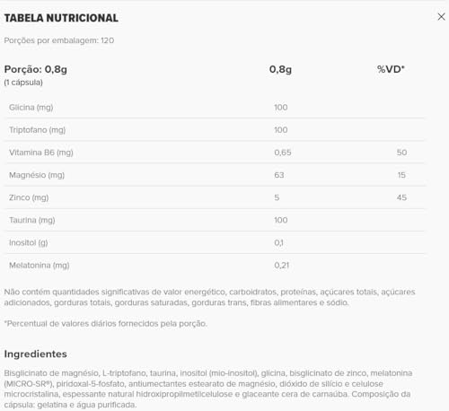 Melatonina Duo Harmony - Essential Nutrition 120 Cápsulas + Amostra (Fórmula c/Triptofano, Vitamina