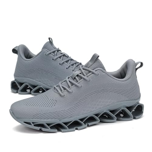 Image of Mens Running Shoes Casual Sport Athletic Fashion Walking Sneakers Lace up Blade Non Slip Breathable Mesh