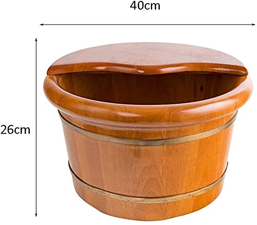Tina de pie de madera sólida para pedicura miniatura 2