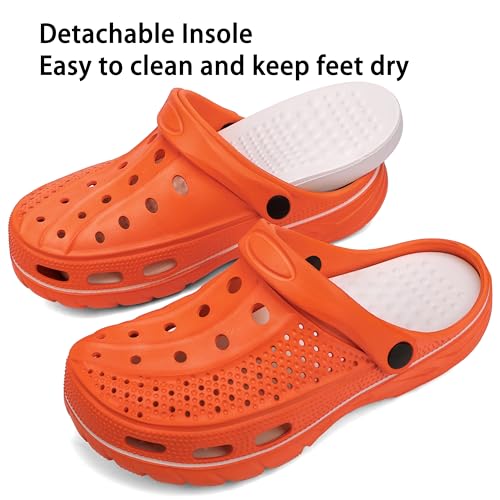 Image of INMINPIN Mens Womens Garden Clogs Shoes Beach Slippers Pool Water Sandals with Comfortable Arch Support Insole