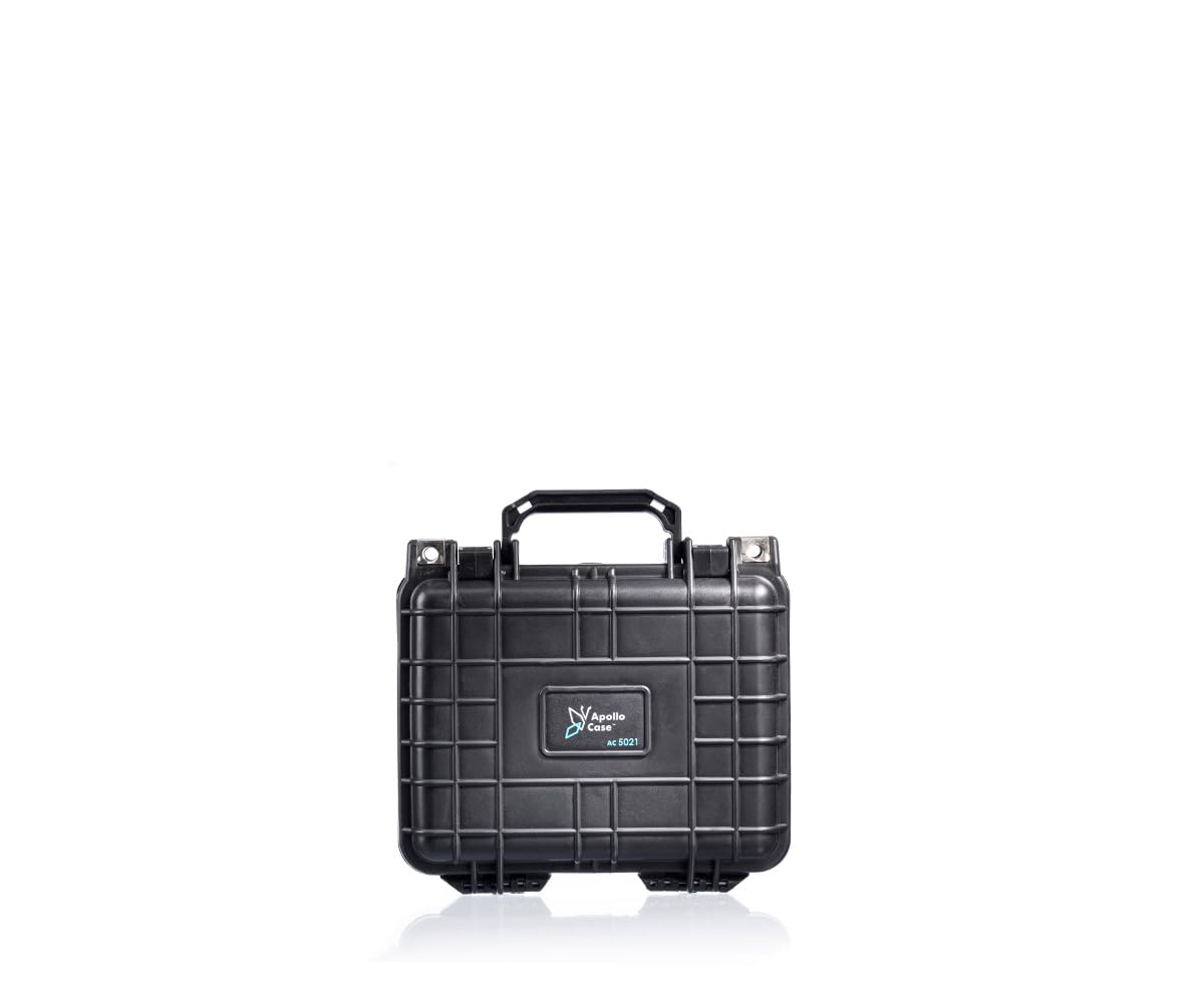 Apollo Case 5021 - Funda protectora de plástico duradero para equipos, absorbe los golpes con diseño delgado, antiarañazos y ligera, ideal para uso diario, Black, Minimalista, plástico duro,