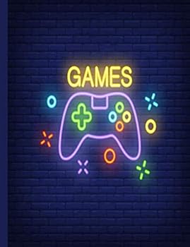 Wide Ruled Composition Notebook Video Game Journal 4 (Cool For School Video Game Notebooks)