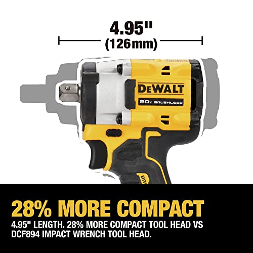 DEWALT Chave de impacto sem fio ATOMIC 20V MAX* 1/2