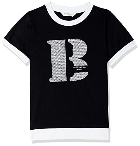 Image of Blink Street Boy's Regular T-Shirt (BS-1038-02 Black 6M-12M)