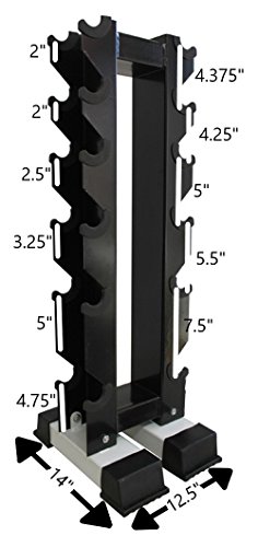Ader Vertical Dumbbell Rack for 6 Pairs (Rack Only)