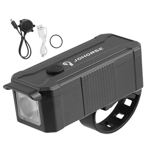 Dottduya Luces para Bicicletas para Montar de Noche, Juego de Luces para Bicicletas | Faro Recargable para Bicicletas con bocina, Linterna para Bicicletas | Faro Ajustable para Bicicletas, Luces