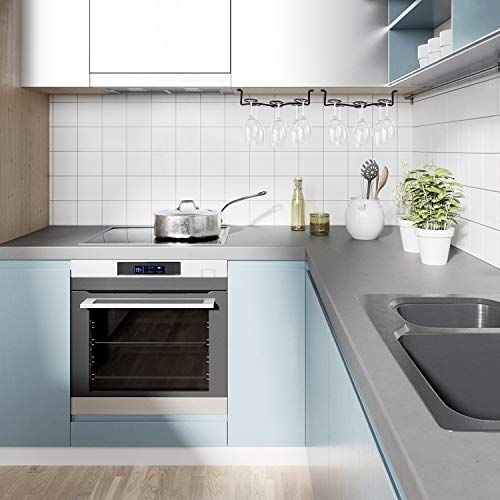 Mocoum 2 Pack Wine Glass Rack Under Cabinet Stemware Rack, Wine Glass Hanger Rack Wire Wine Glass Holder Storage Hanger For Cabinet Kitchen Bar #TOP5