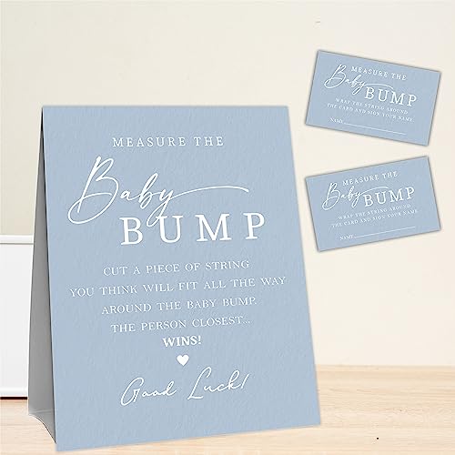 Dyirbiiy Navy Blue Baby Shower Measure The Baby Bump thumb #3