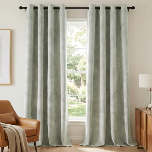 H.VERSAILTEX Velvet 100% Blackout Curtains 55x...