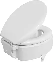 Assento Sanitário Elevado com Almofadado e Trava 16,5cm Astra