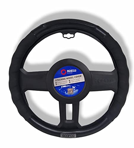 Mol Funda Cubierta Volante Original Sparco Negra Detalles En Fibra De Carbono