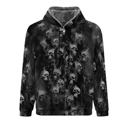 Men's Women's Full Zip Up Hoodies Thick Sherpa Lined Fleece Sweatshirt Warm Heavyweight Pullover Jacket Coat S-5XL4