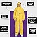 AXEL Hazmat Suits Disposable | 20 Pack | Yellow Protective Coveralls With Attached Hood - Chemical Protection, Industrial Coveralls for Men & Women - Breathable & Water-Resistant | Size 4X-Large