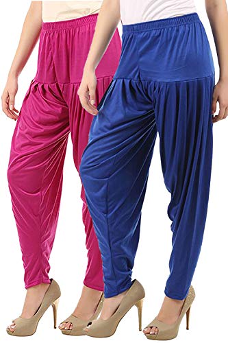 Image of Buy That Trendz Patiala Salwar for Women Relaxed Fit Viscose Patiyala Salwar Harem Bottom Pants