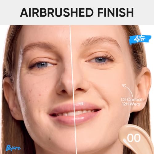Image of SKINTIFIC Velvet Matte Cushion Foundation Blue #00 Porcelain | Full coverage matte finish, one-swipe flawless, oil control, long-lasting pore-blurring pressed powder for oily skin.