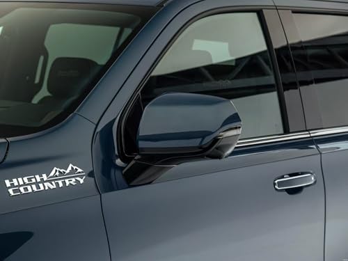 Image of 3pack OEM High Country Emblems Side Tailgate Badges 3D Letters Compatible with Silverado Tahoe Suburban 2019-2025 High Country 85101611 Glossy Black