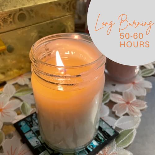 Nika's Home Plumeria Soy Candle 12Oz Mason Jar Non-Toxic White Soy Candle-Hand Poured Handmade, Long Burning 50-60 Hours Highly Scented All Natural, Clean Burning Large Candle Gift Décor #TOP4
