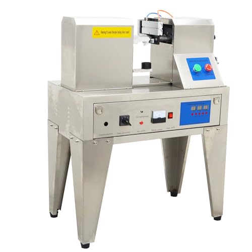 HQHAOTWU Ultrasonic Soft Plastic Tube Sealing Machine Tube Sealer Soft Plastic Hose Sealing with Trimming Printing Function for Toothpaste Cosmetics Food 110V 1250W