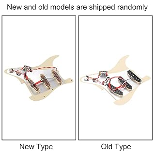 1 jeu de pickguard chargé avec micros à aimant SSS pré-câblés pour pièces de rechange de guitare électrique, Accessoires… - Les Beatles, Paul McCartney, John Lennon, RIngo Starr, George Harrison 1 jeu de pickguard chargé avec micros à aimant SSS pré-câblés pour pièces de rechange de guitare électrique, Accessoires… – Image 3