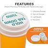 AVG Packaging Supplies Plastic Pharmacy Craft Pill Containers with Thumb Click Caps - Reversible Empty Perscription Bottles Prescription, 16 Dram Vials (50ct) #3