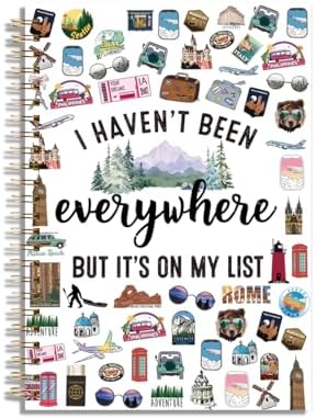 LONGXIN Travel Gifts Notebook Journal Flight Vacation Gifts for T...