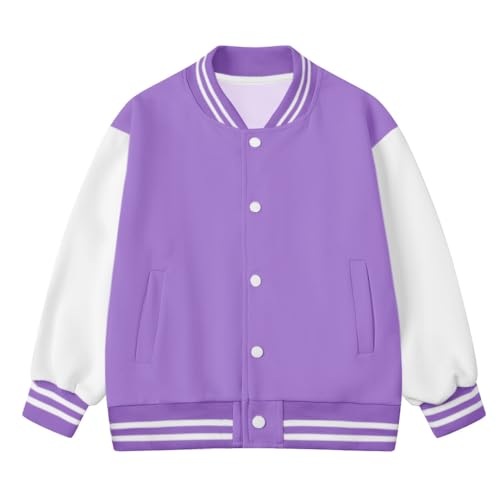 ARTMINE Kids Baseball Jackets Casual Varsity Jacket School Bomber Jackets
