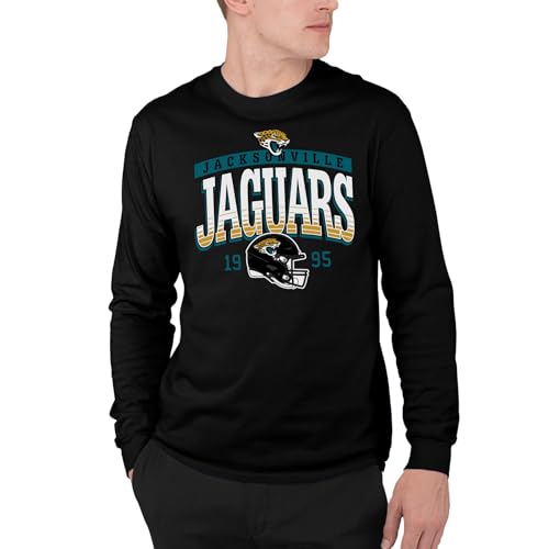 Jacksonville Jaguars NFL - Mighty - Officially Licensed Adult Long Sleeve T-Shirt Black