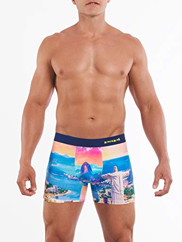 Papi Men's Low Rise Microfiber Boxer Brief, Rio, M #TOP1