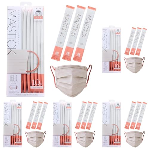 �}�X�N�K�� �X�e�B�b�N�^ ��}�X�N MASTICK �}�X�e�B�b�N ���C�g�x�[�W��×�I�����W �ӂ� 10���� (× 5)