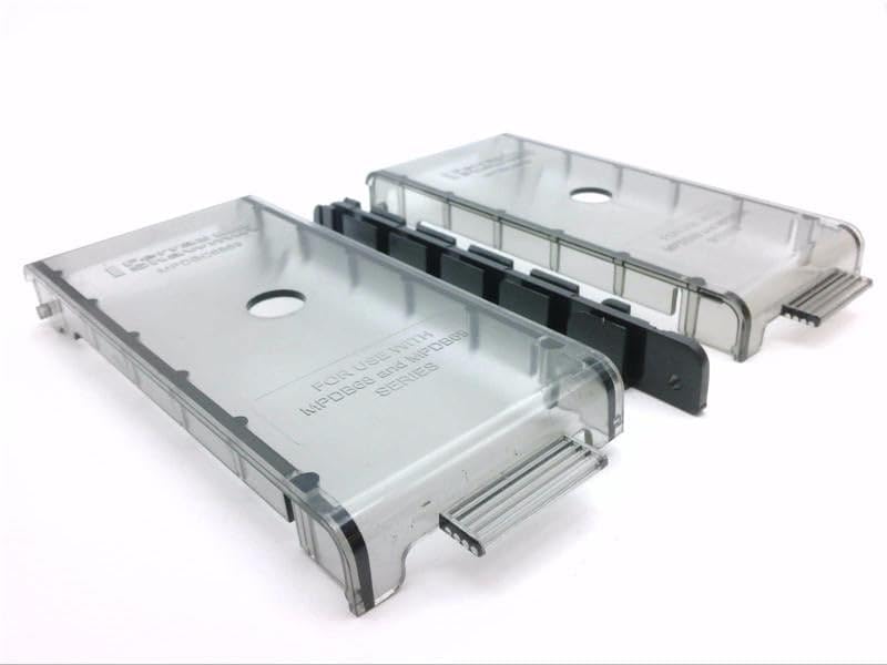 Power Distribution Block - 3 Pole - 350A 600V - (2) 2/0 to #14 AWG / (6) 4 to #14 AWG - Thermoplastic - Open Style.