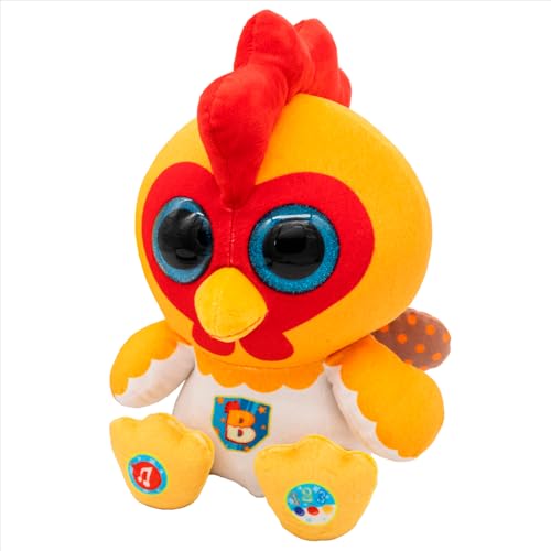 Miniatura 2 de Bandai Bartolito ABC Peluche Interactivo de 30 cm con Sonidos, Música y Aprendizaje en Inglés y Español, Incluye 2 Pilas AA, Juguete Educativo y Divertido para Niños (AR85870)