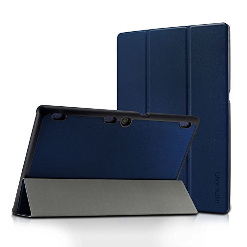 Infiland Lenovo Tab 2 A10/ Lenovo TAB-X103F Tab 10 Case, Ultra Slim Lightweight Tri-Fold Cover for Lenovo Tab 2 A10-70/ Tab 2 A10-30/ Tab 3 10 Business TB3-X70/ TAB-X103F Tab 10 10.1
