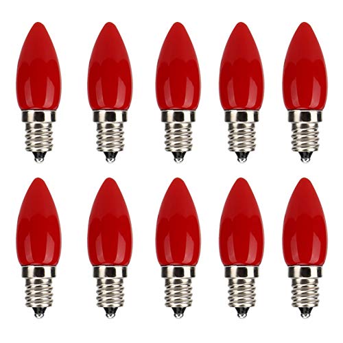 Garosa GAROSANR4B1ITUK0 E12 Bulbs, 10Pcs Mini E12 Led Light Light Bulbs Led Bulbs Bulb 1.5W Ac110V Red Color Glass Led Light Bulbs For thumb #5