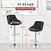 BestOffice Counter Height Bar Stools Set of 2 Bar Stools Swivel Stool Height Adjustable Bar Chairs with Back PU Leather Swivel Bar Stool Kitchen Counter Stools Dining Chairs