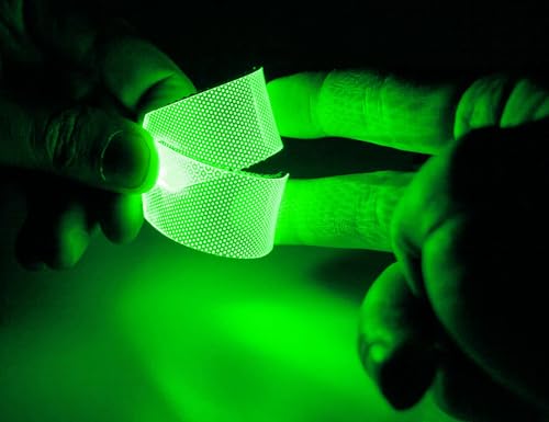 Image of Cosplays Flexible RGB DIY Decorations LED Lights Change Color Strip Holiday AAA Kit Suitable for Cosplay Helmet DIY Modification Light Strips Superhero green