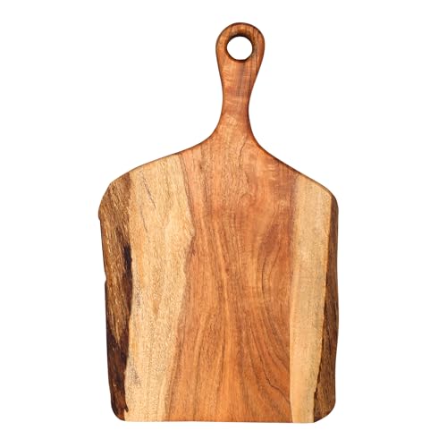 Tabla de cortar de madera Acacia con mango 41x25x2.5 cm miniatura 1