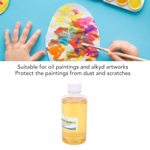 Barniz protector transparente de 250ml contra polvo para pintura al óleo 4