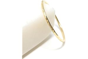 Hammered 14k Solid Gold Stackable Ring