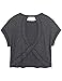 Koscacy Plus Size Open Back Tops for Women Summer Short Sleeve Blouses Criss Cross Cropped Shirts Gym Running Outfit Black Grey 4XL