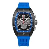 Cerruti 1881 Ovaro Men’s Blue Analog Watch, Silicone Strap
