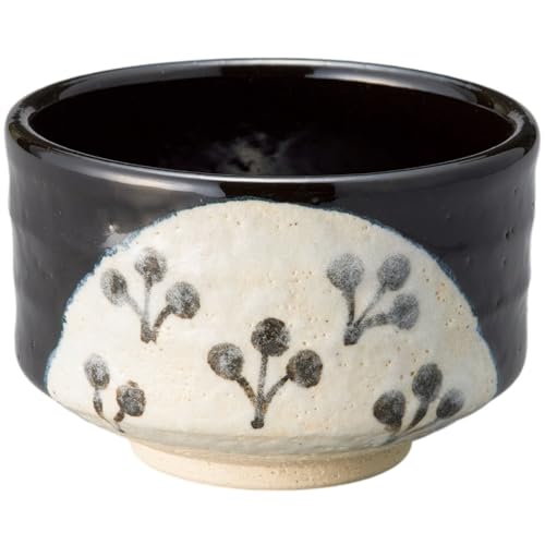 エールネット(Ale-net) 抹茶碗 11.5×H7.8cm 黒織部茶碗 matcha bowl 陶器 美濃焼 日本製