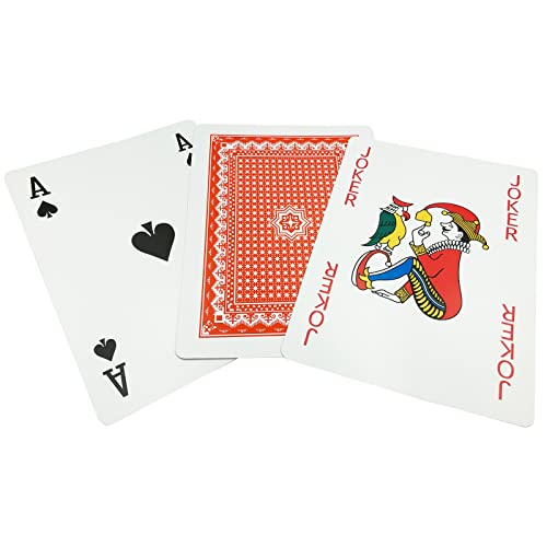 Baraja de cartas jumbo gigante 8x11 pulgadas miniatura 5