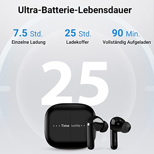 Timekettle M3 Übersetzungsgerät, Zwei-Wege-Übersetzer-Kopfhörer mit App für 40 Sprachen & 93 Dialekte Online&Offline-Sprachübersetzer für Expats auf Reisen, kompatibel mit iOS & Android