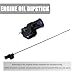 Flygun 1 PC Car Transmission Oil Dipstick, 23.8-inch Stainless Steel Engine Oil Level Indicator Immersion Gauge, Replaces OEM 31086-JA00A Accessories, Compatible with Most Models (Black & Silver)