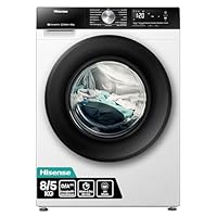 Hisense WD3S8043BW3 Waschtrockner/ConnectLife /16 Programme /8 KG, 54 Liter /1400 U/min/Dampffunktion/JetWash/Anti-Allergie Program/Auto Program/Eco Wash/Steam Refresh/Wolle/EEK A-D